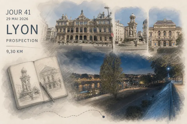Planche narrative — prospection à Lyon, du jour à la nuit